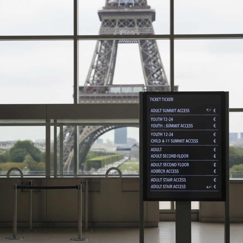 Eiffel Tower Summit Ticket Price